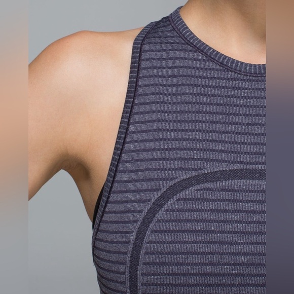 Lululemon Run: Swiftly Tech Tank,size 6
Rugby Stripe Tonal Heathered Black Grape - Picture 3 of 13